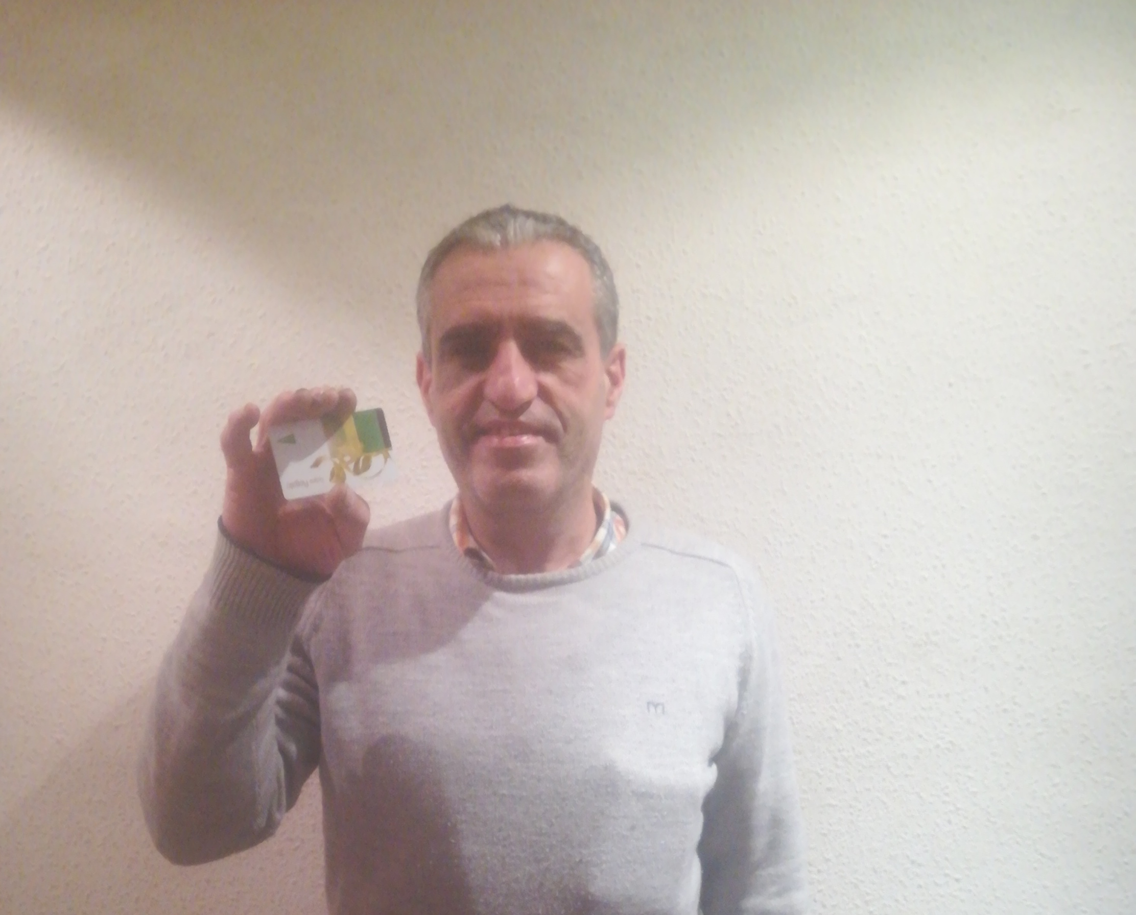 Tomás – BILBAO (Bizkaia) Ganador de una tarjeta regalo de 250€