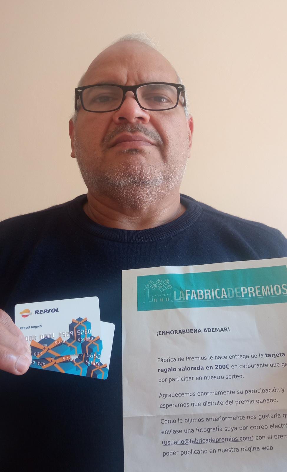 Ademar – OURENSE Ganador de una tarjeta regalo de 200€