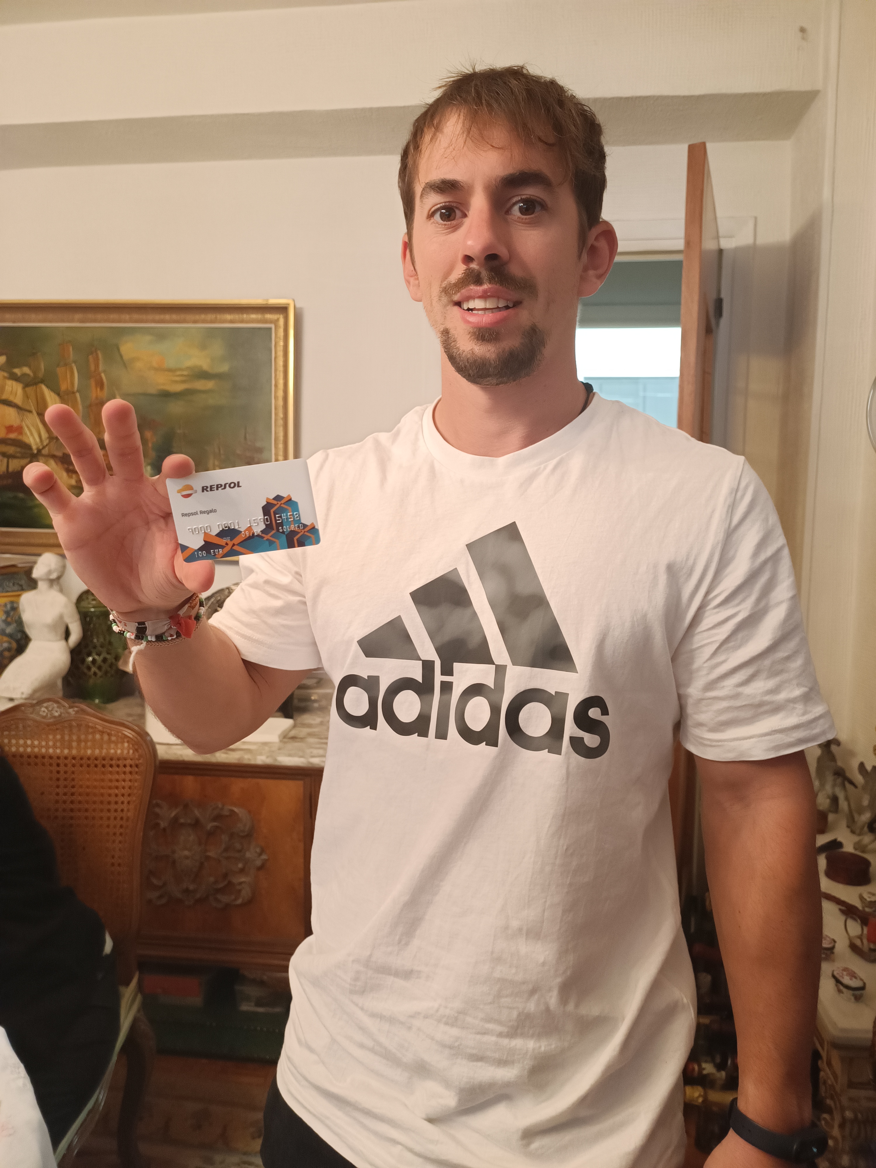 Sergio – MADRID Ganador de una tarjeta regalo de 100€