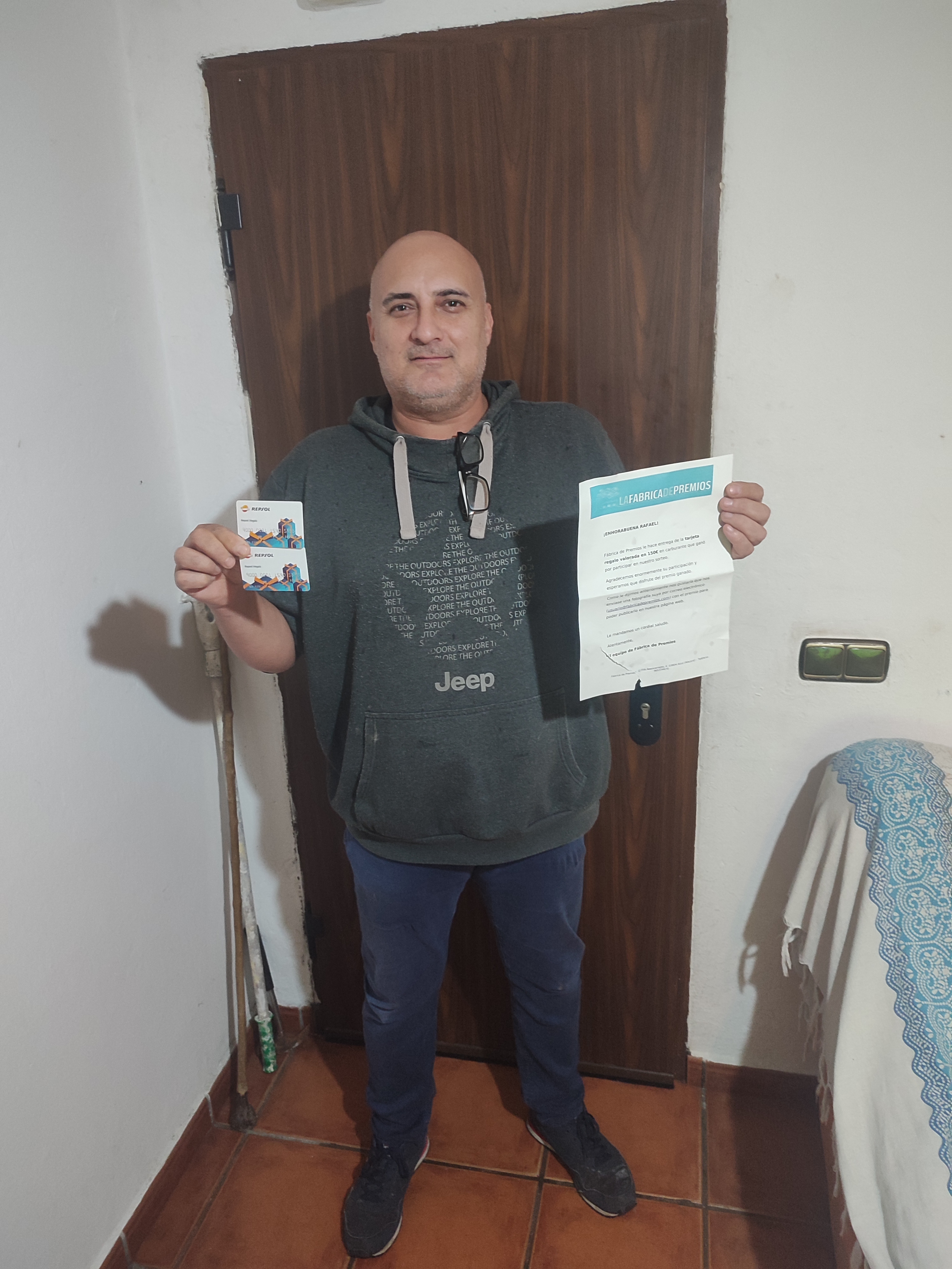Rafael – ALGECIRAS (Cádiz) Ganador de una tarjeta regalo de 150€