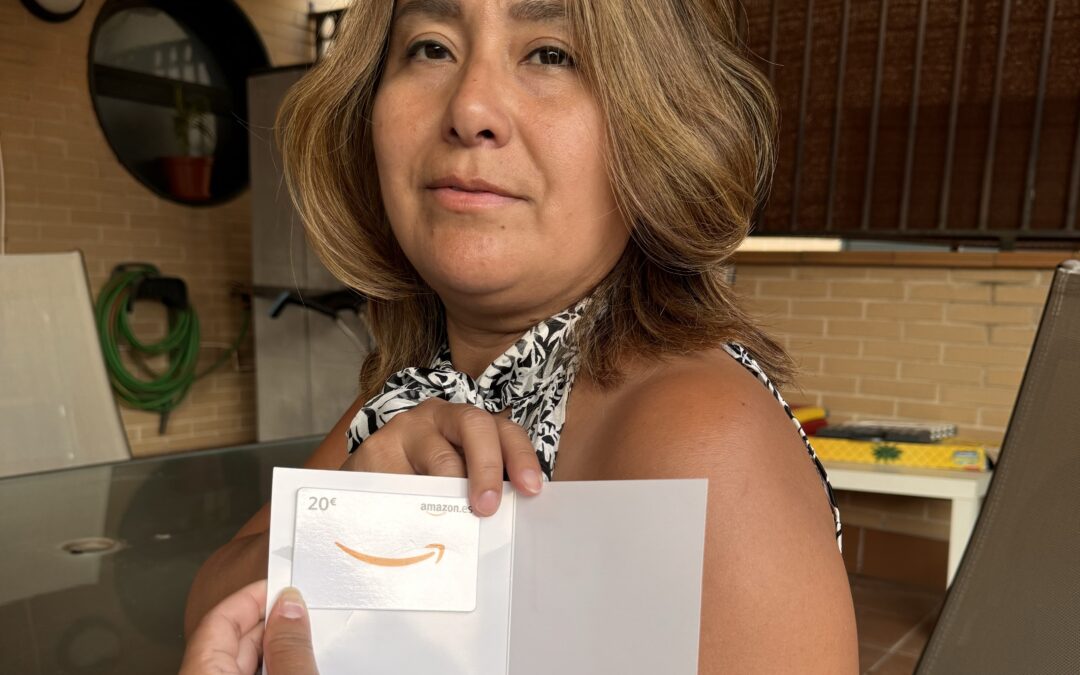 Angélica María – MADRID Ganadora de una tarjeta regalo de 20€